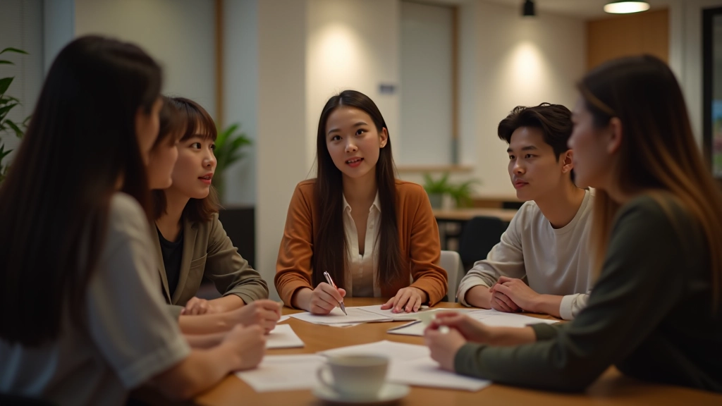 Group discussion about savings and investments